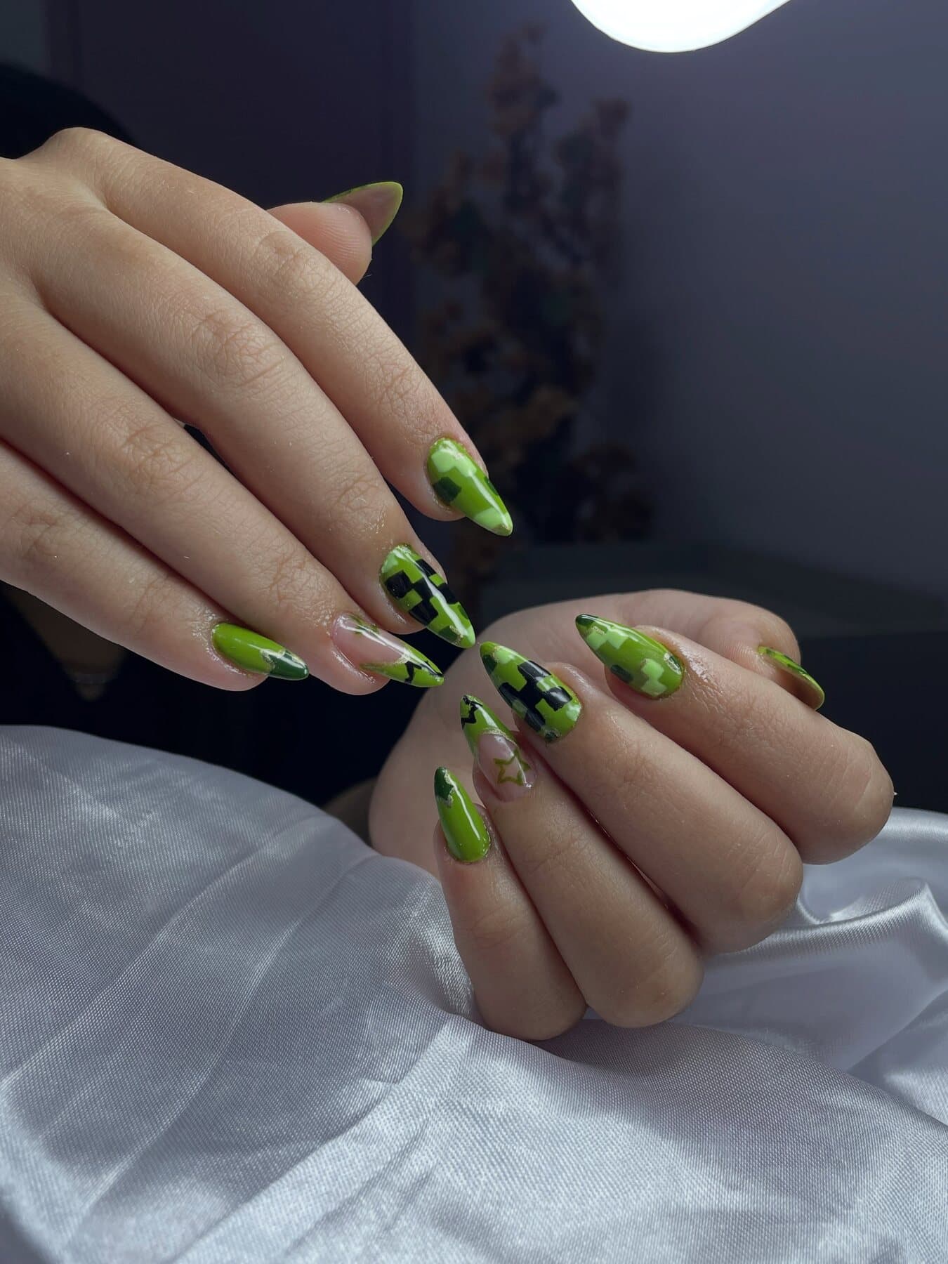 Nail art verde